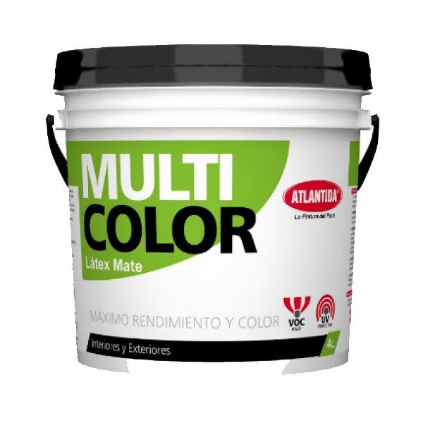 Pintura latex blanco Multicolor Atlantida 1 gl