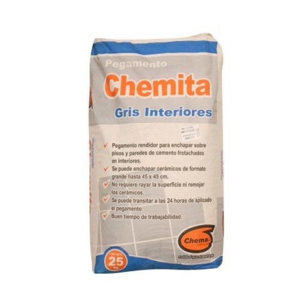 Pegamento Chemita interiores  25 kg